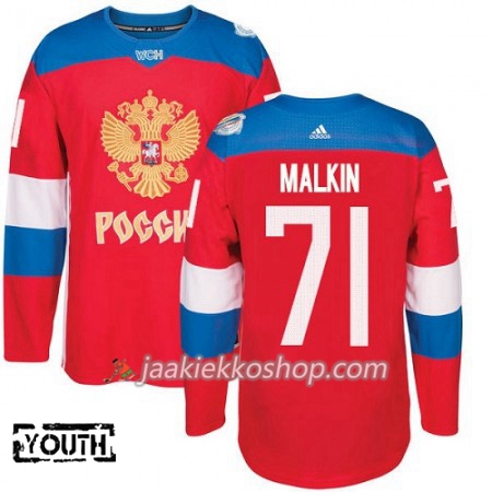 Venäjä Pelipaita Evgeni Malkin 71 2016 World Cup Lapsille Punainen Premier Paita